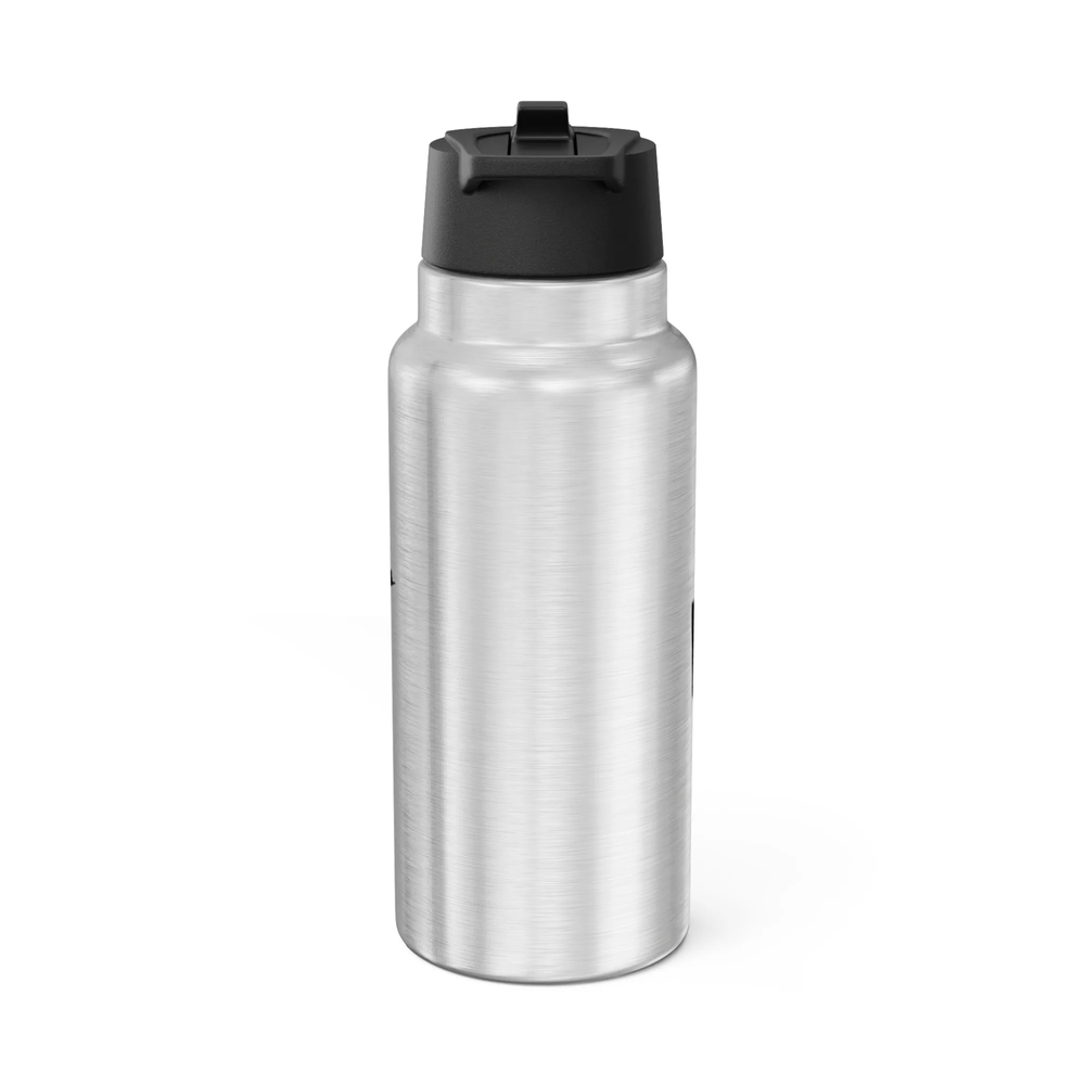 Rückansicht der personalisierten Gator Edelstahl-Trinkflasche mit hochwertiger Verarbeitung und Isolierung.