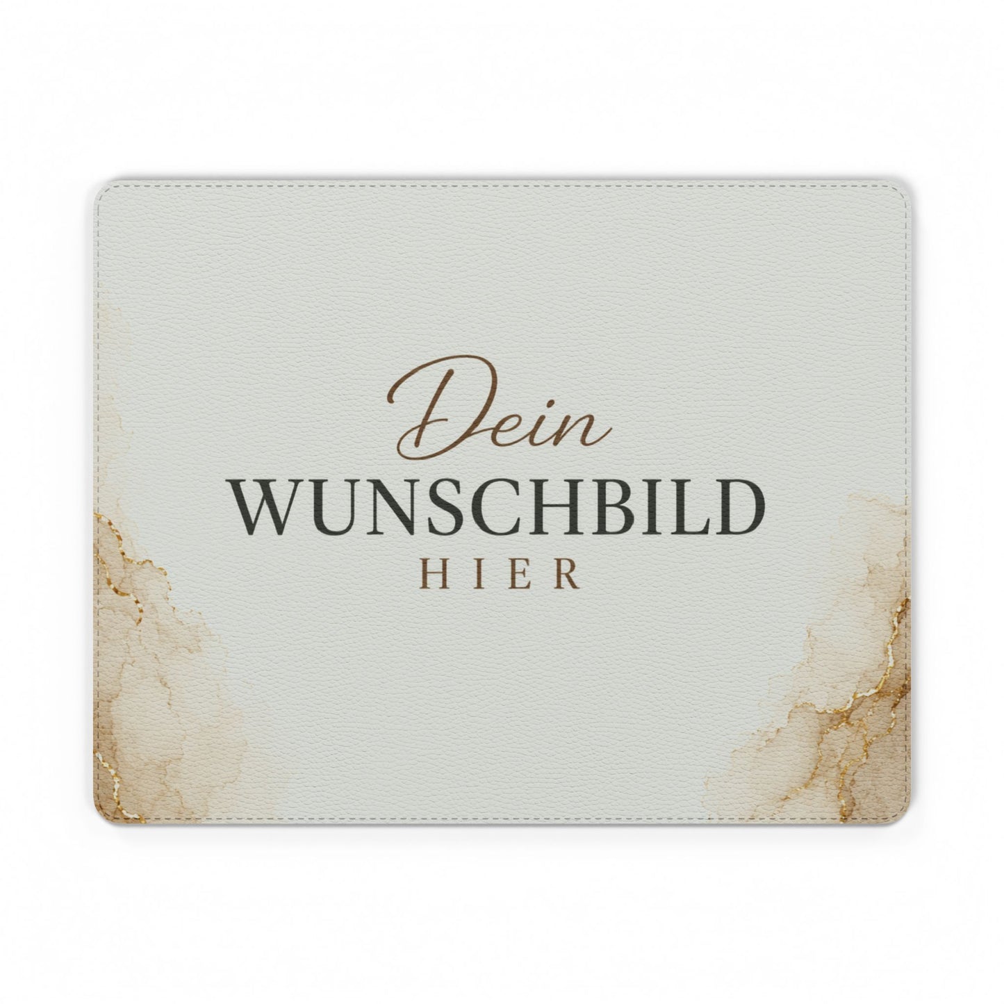 PU Leather Mouse Mat - Personalized Elegant Marble Desk Mousepad (Dein Wunschbild Hier)