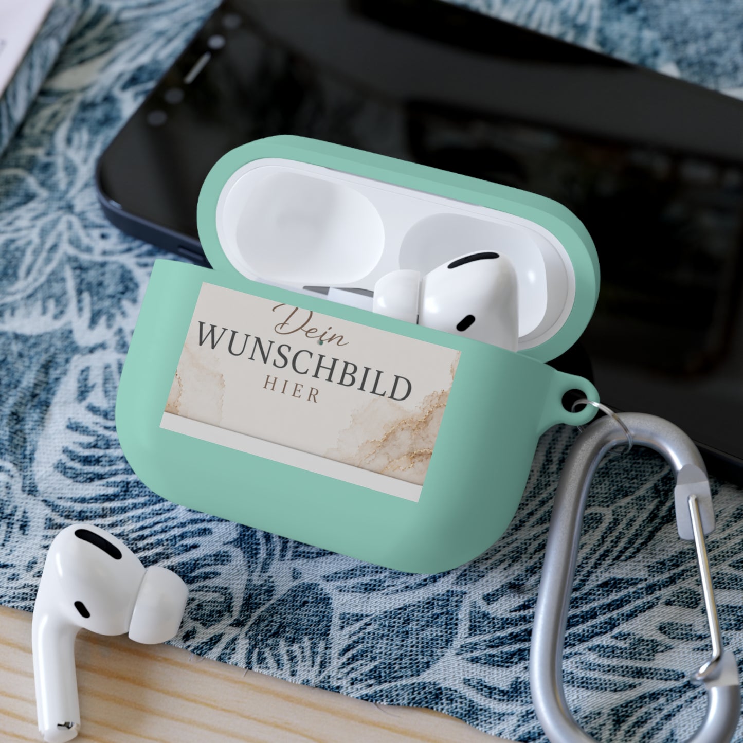 Custom Photo AirPods Case Cover — Personalized "Dein Wunschbild Hier" Design