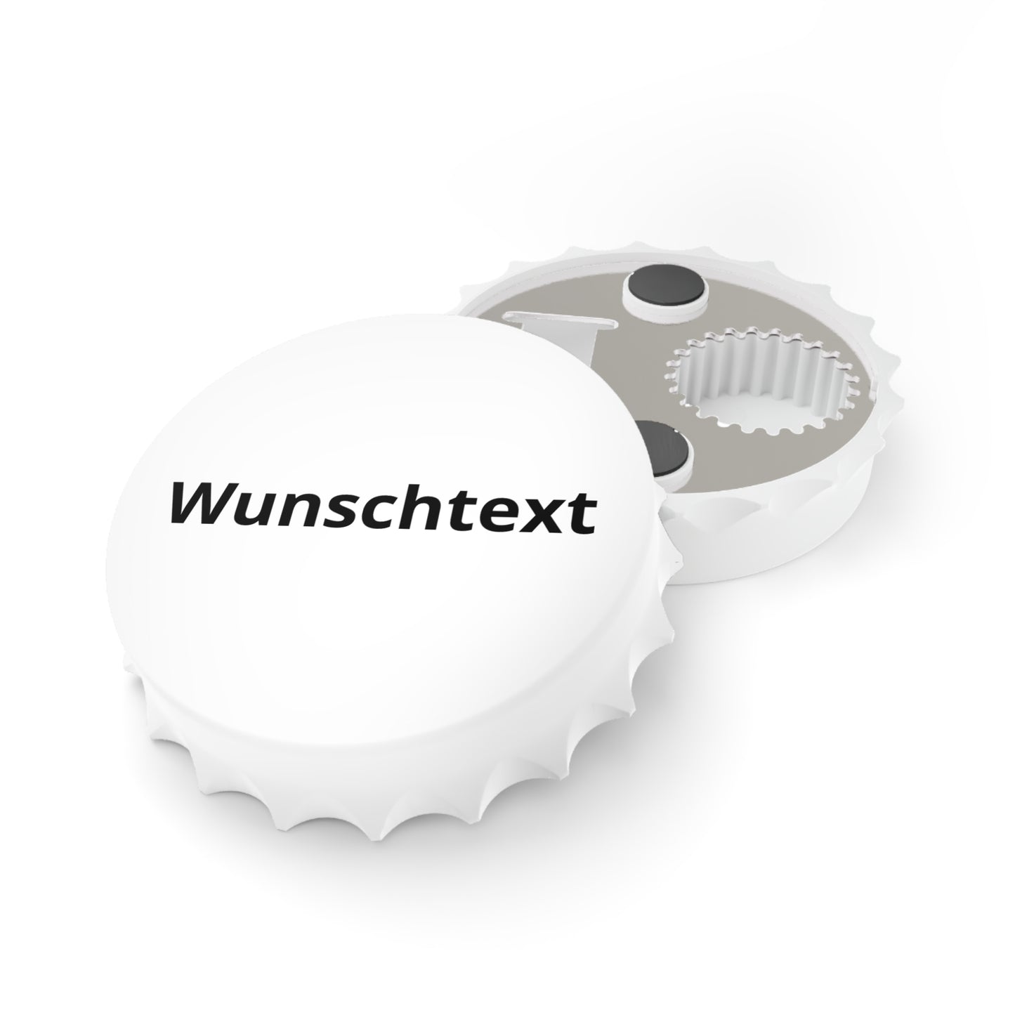 Custom Bottle Opener – Personalized 'Wunschtext' Cap-Style Keychain Opener