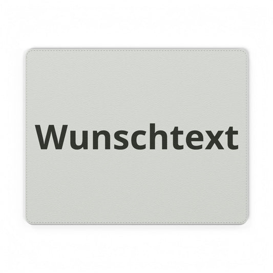 Custom PU Leather Mouse Mat — Personalized "Wunschtext" Desk Pad