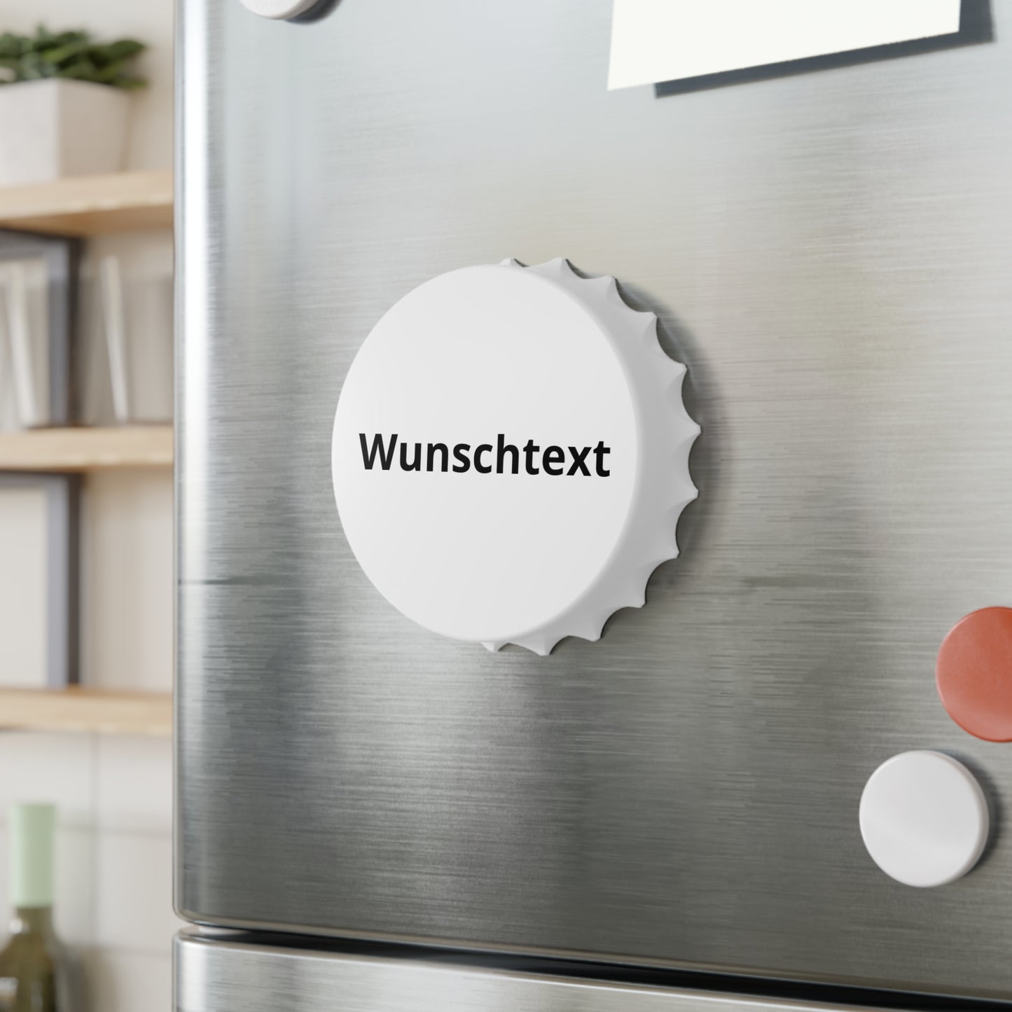 Custom Bottle Opener – Personalized 'Wunschtext' Cap-Style Keychain Opener