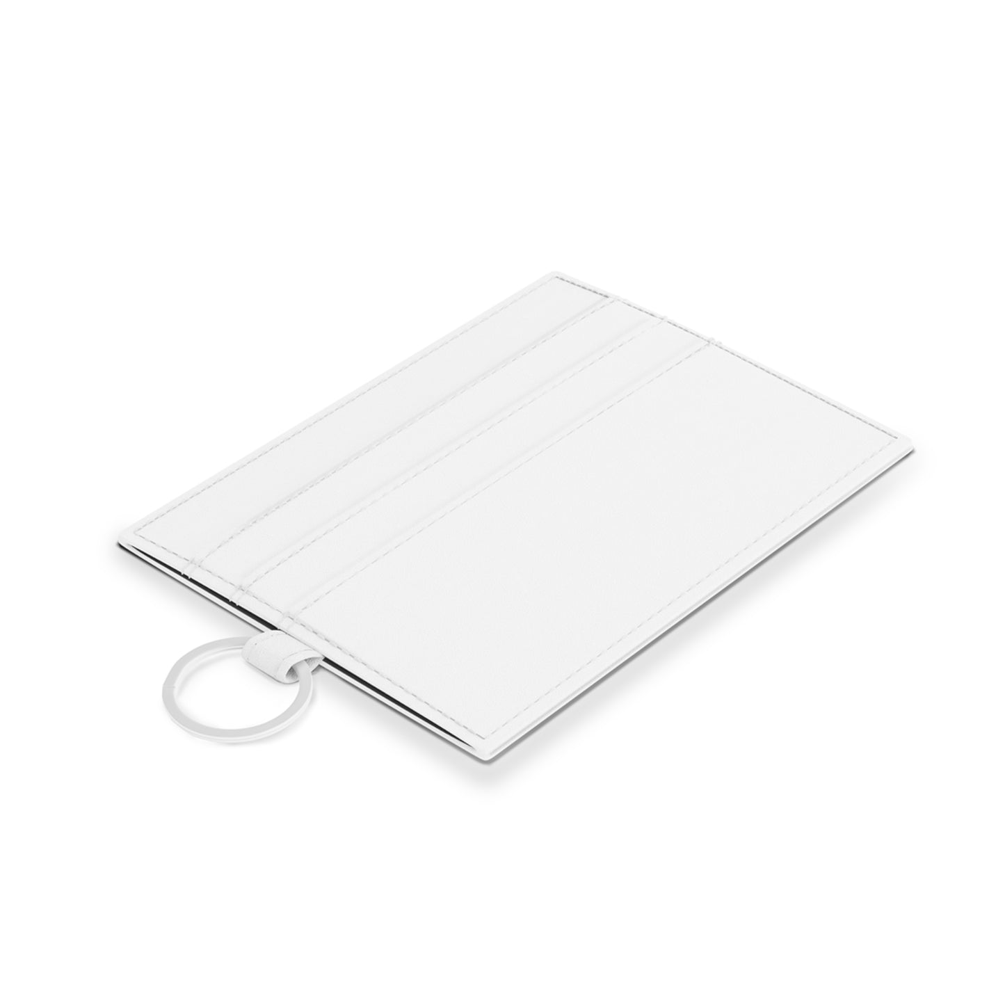 Personalized Saffiano Leather Card Holder — Custom "Wunschtext" ID Wallet