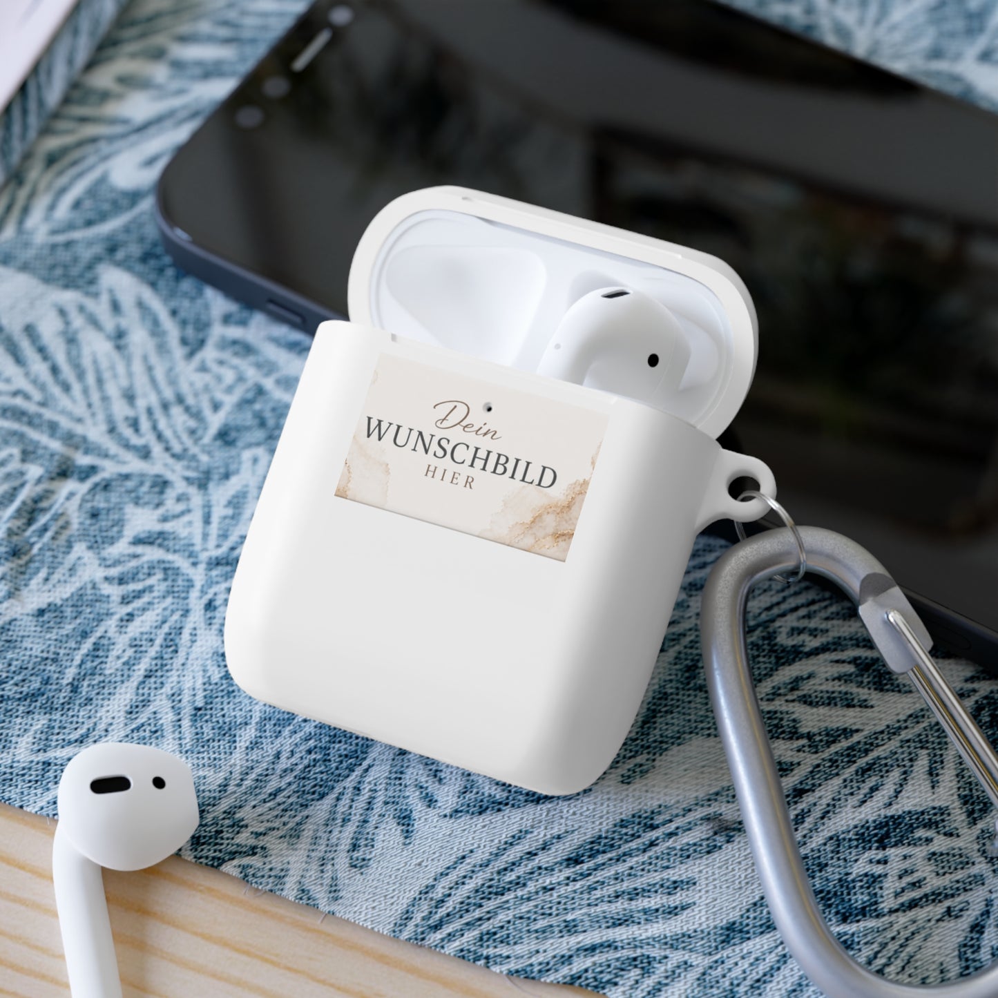 Custom Photo AirPods Case Cover — Personalized "Dein Wunschbild Hier" Design