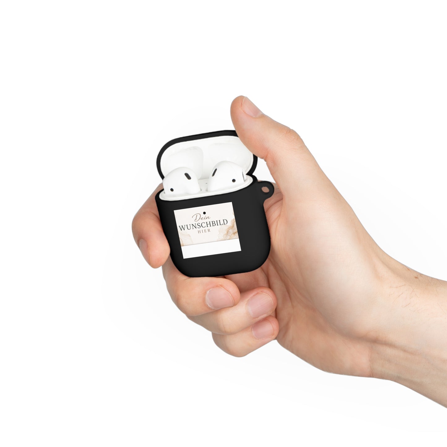 Custom Photo AirPods Case Cover — Personalized "Dein Wunschbild Hier" Design