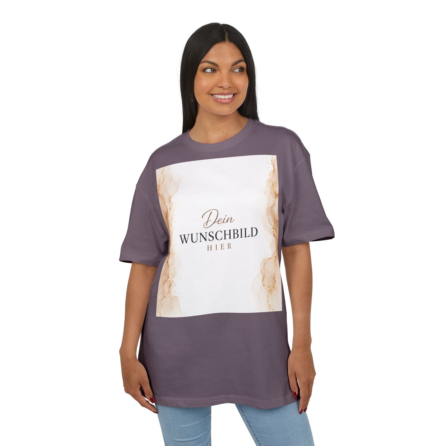 Personalisiertes Oversized T-Shirt mit eigenem Wunschbild