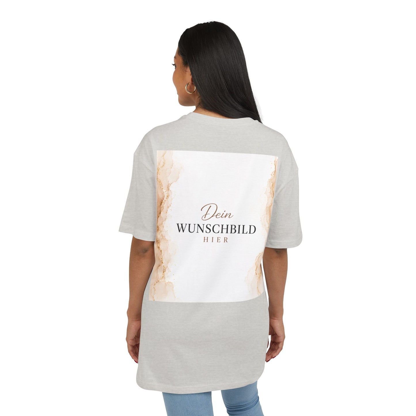 Personalisiertes Oversized T-Shirt mit eigenem Wunschbild
