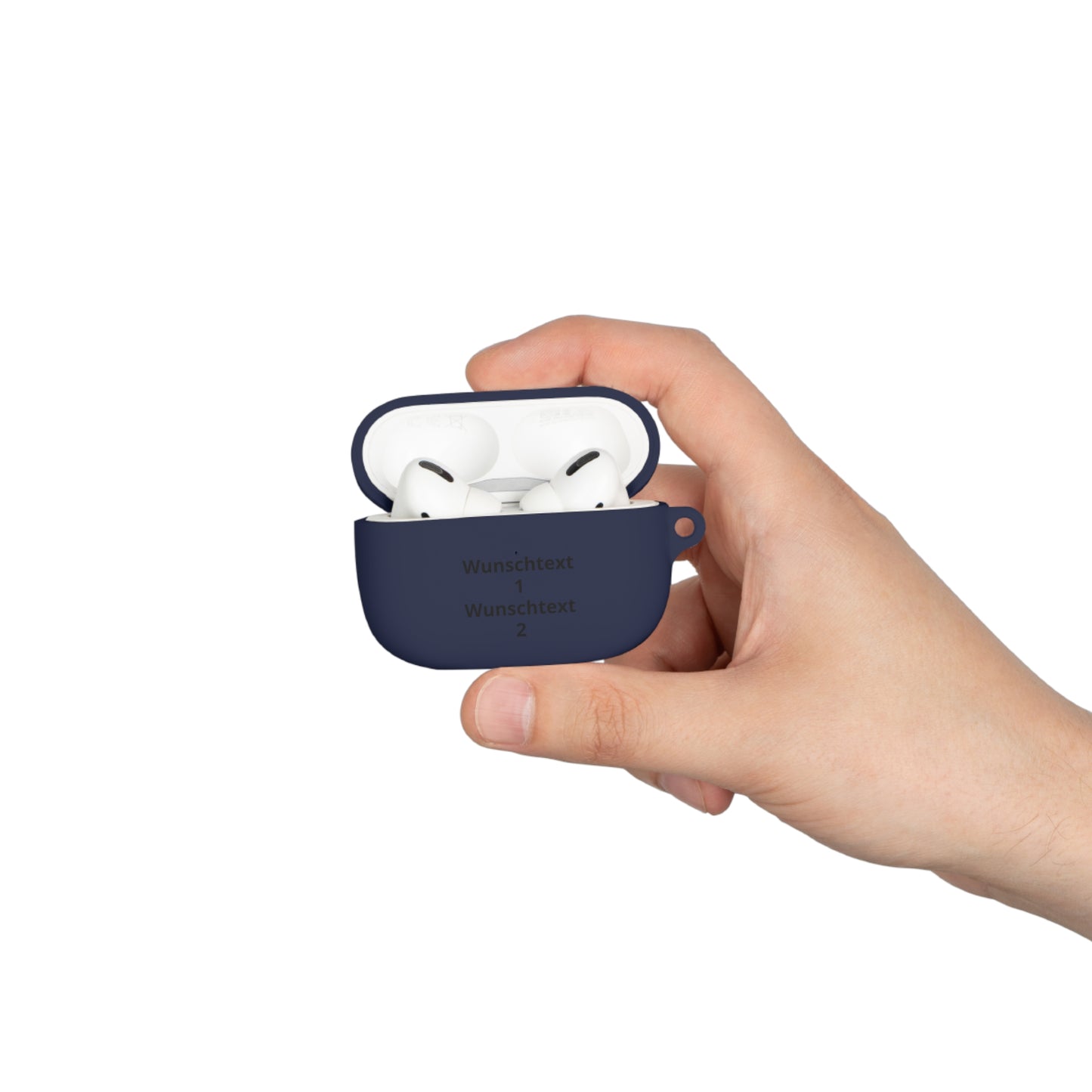 Personalisierte AirPods Hülle mit Wunschtext