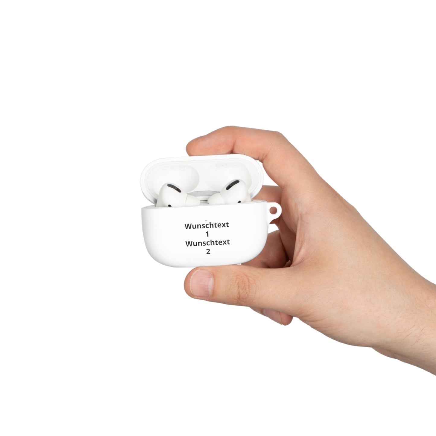 Personalisierte AirPods Hülle mit Wunschtext