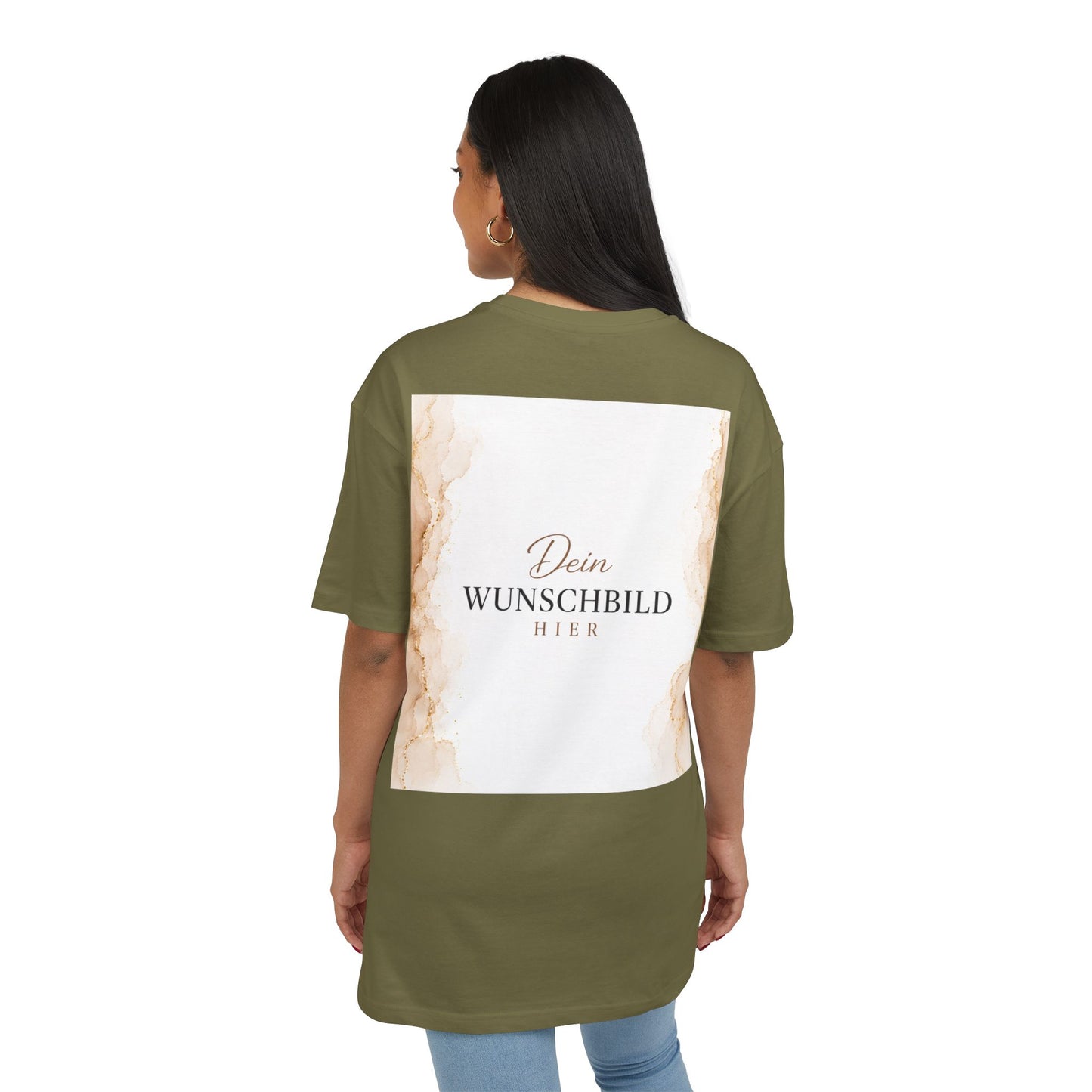 Personalisiertes Oversized T-Shirt mit eigenem Wunschbild