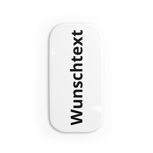 Personalized Phone Grip Stand — Vertical Text "Wunschtext"