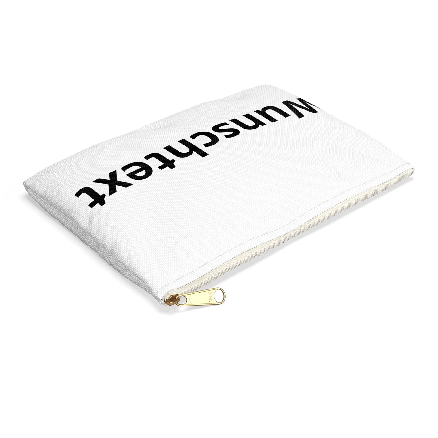 Personalized Accessory Pouch — Custom "Wunschtext" Makeup & Travel Organizer