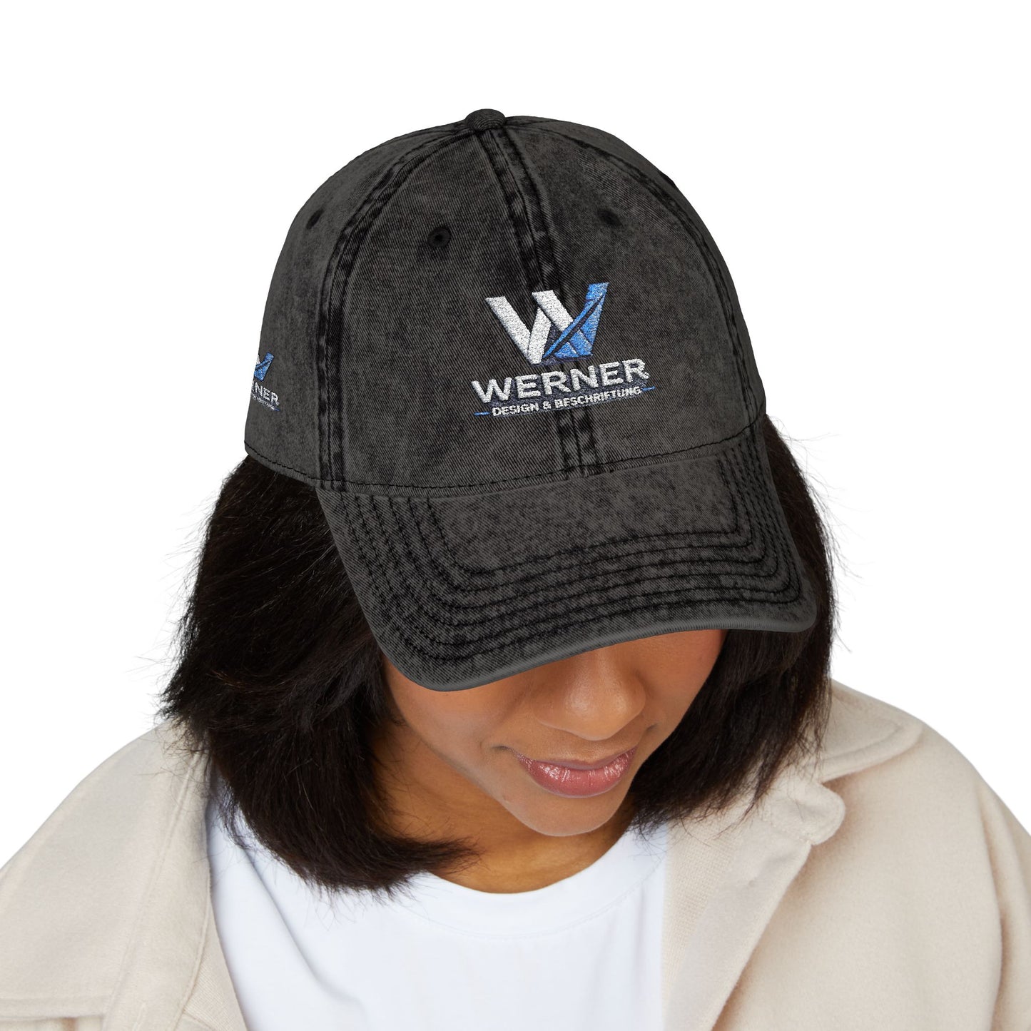 Vintage Embroidered Cap — Werner Logo Distressed Dad Hat