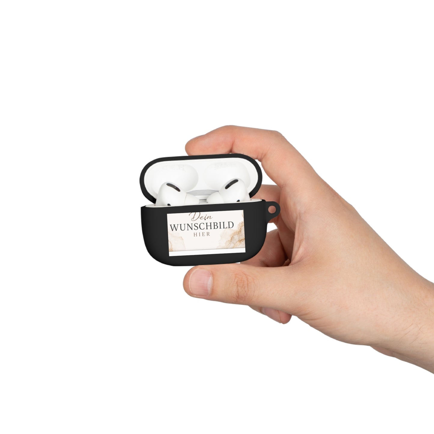Custom Photo AirPods Case Cover — Personalized "Dein Wunschbild Hier" Design