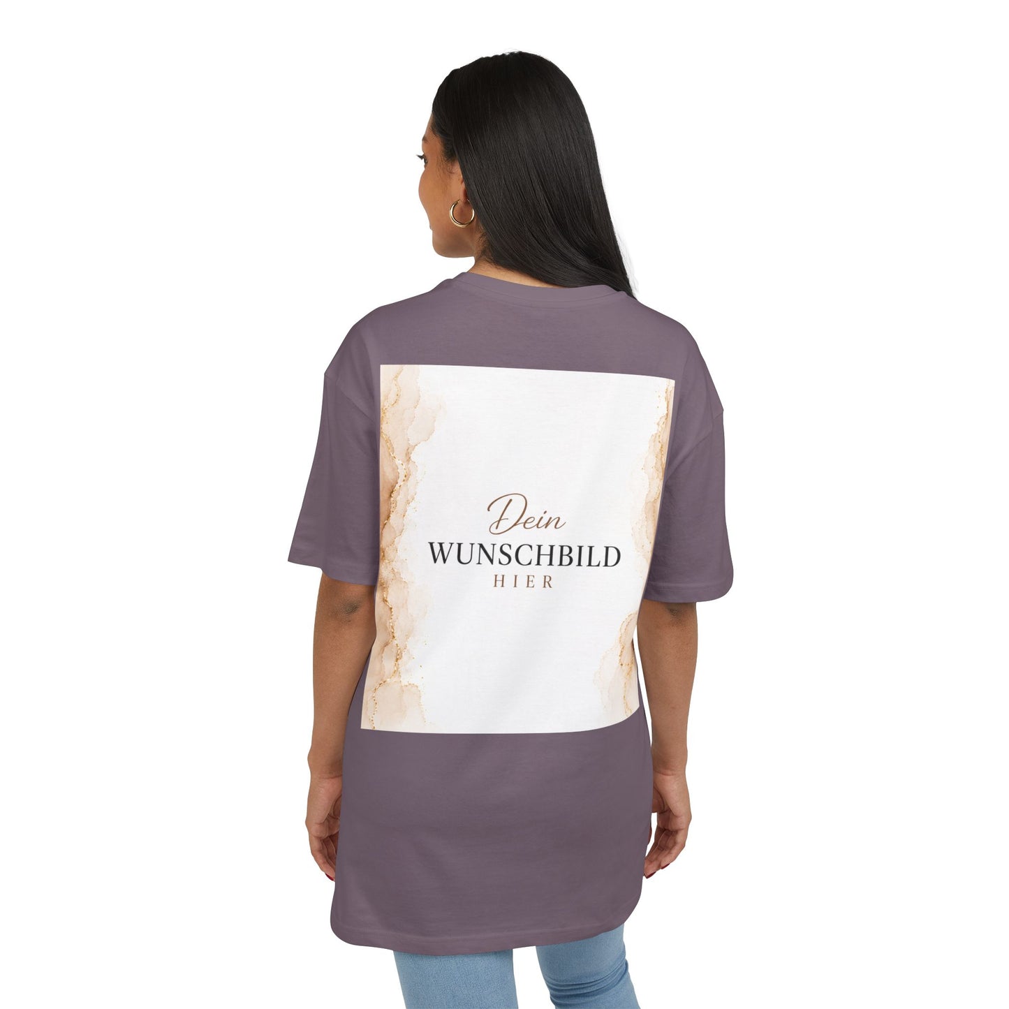 Personalisiertes Oversized T-Shirt mit eigenem Wunschbild