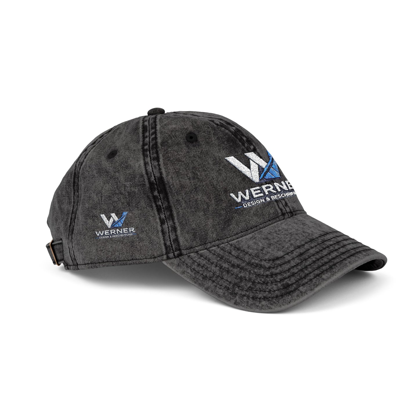 Vintage Embroidered Cap — Werner Logo Distressed Dad Hat