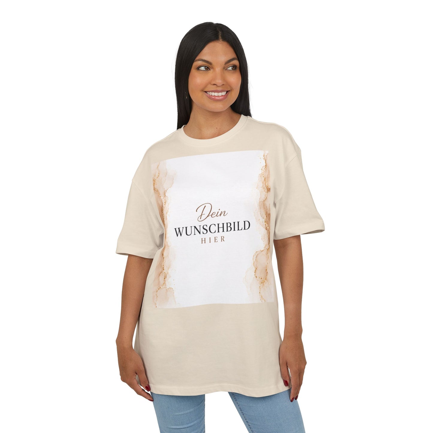 Personalisiertes Oversized T-Shirt mit eigenem Wunschbild