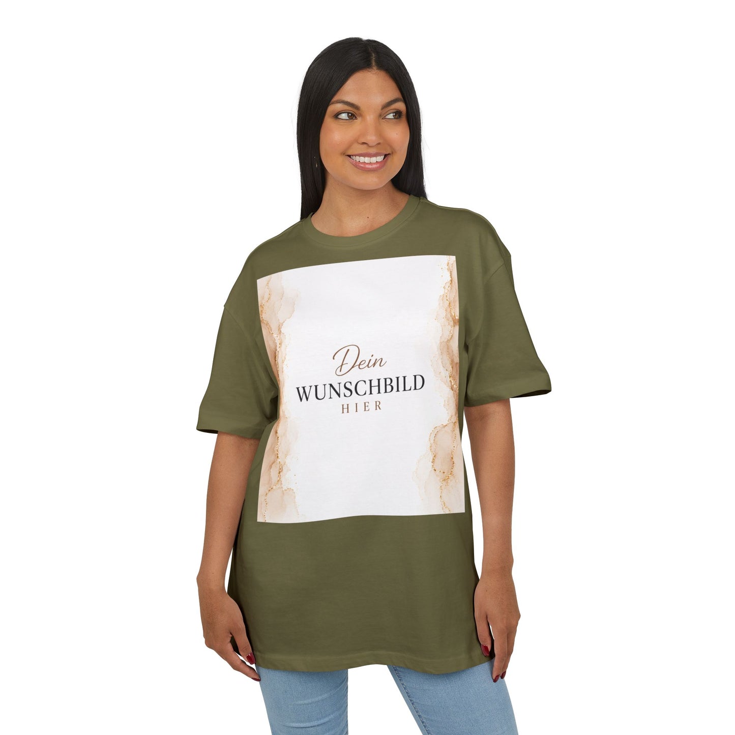 Personalisiertes Oversized T-Shirt mit eigenem Wunschbild