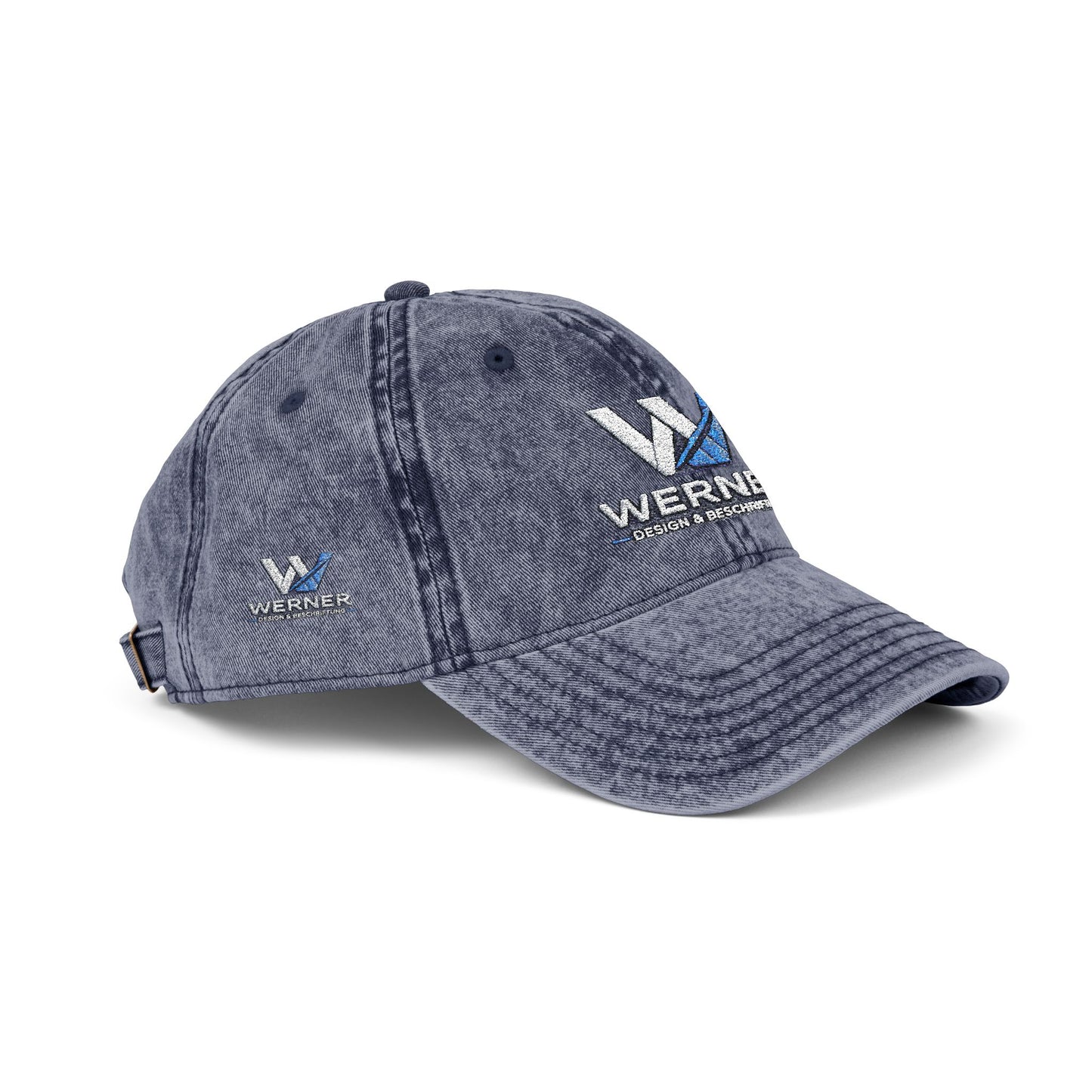 Vintage Embroidered Cap — Werner Logo Distressed Dad Hat
