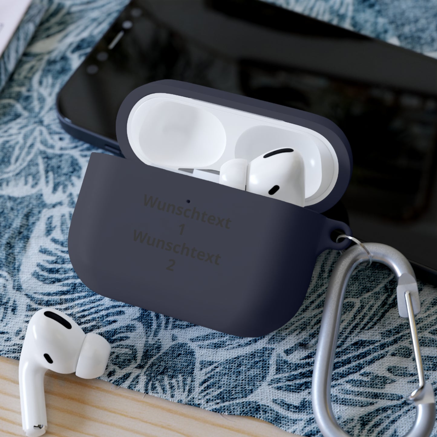 Personalisierte AirPods Hülle mit Wunschtext