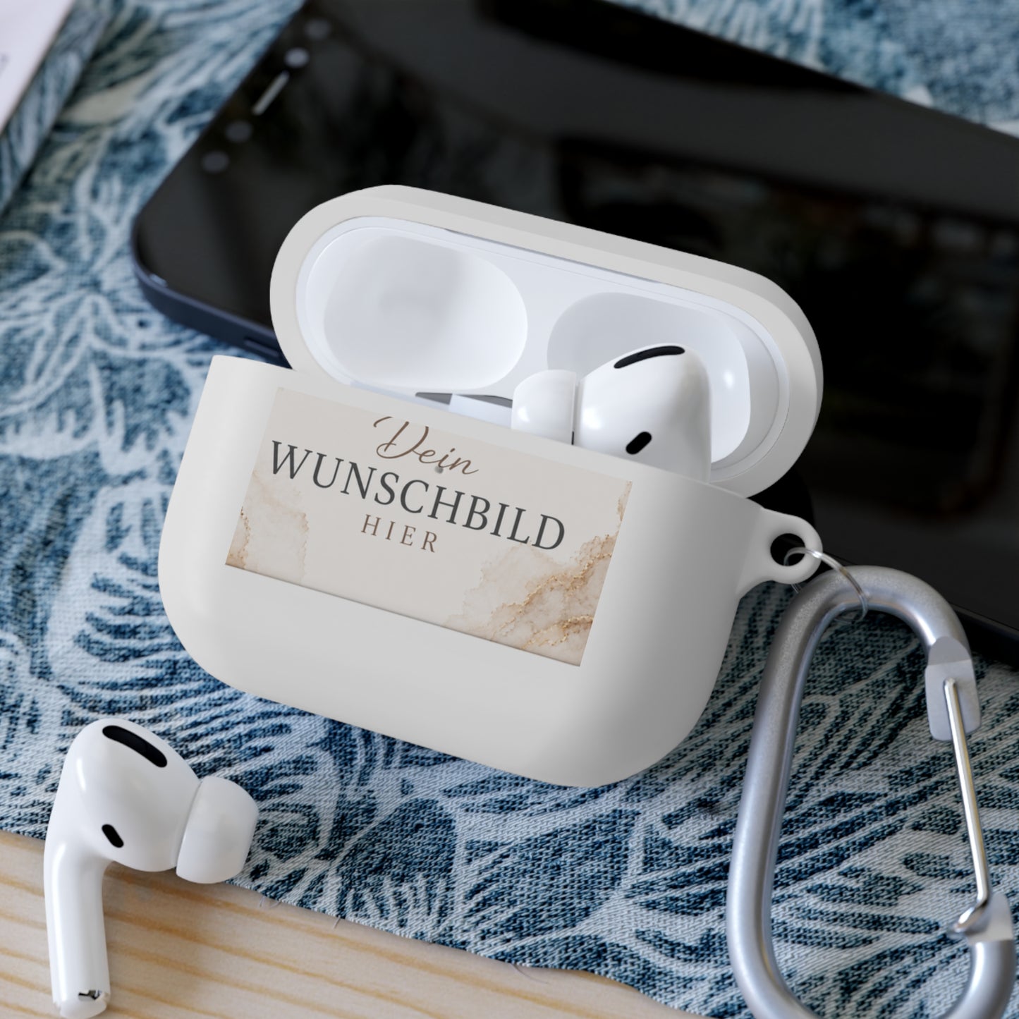 Custom Photo AirPods Case Cover — Personalized "Dein Wunschbild Hier" Design