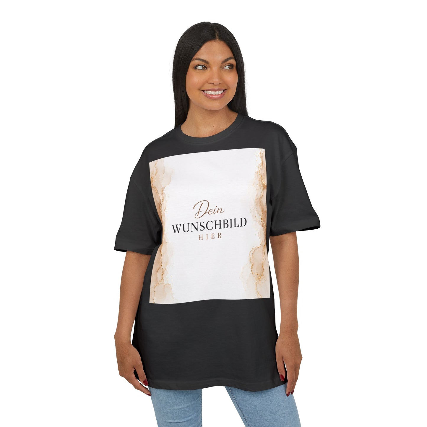 Personalisiertes Oversized T-Shirt mit eigenem Wunschbild