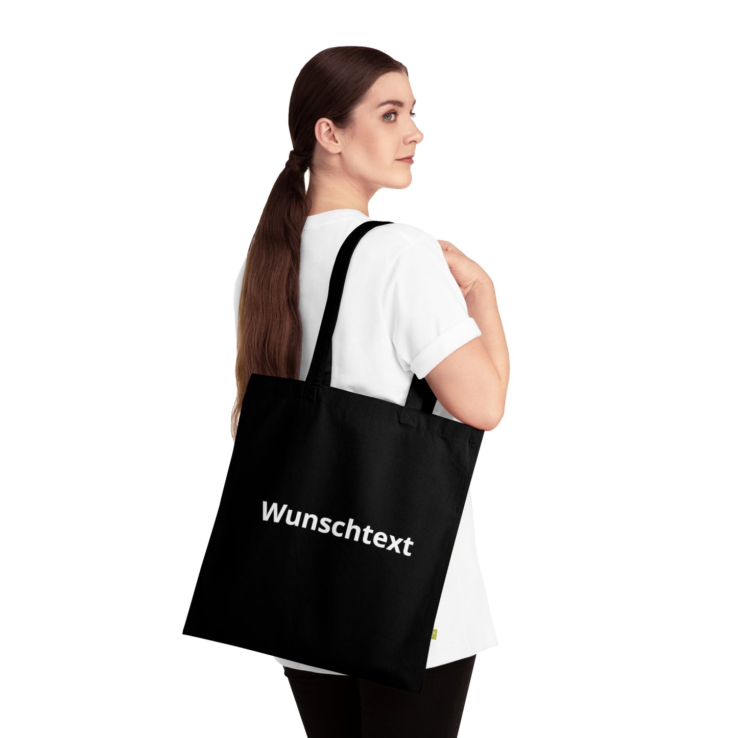 Customizable Organic Cotton Tote Bag – Personalized "Wunschtext" Eco Market Bag