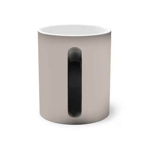 Color-Changing Mug — "SELBST" Gold Brushstroke Design, 11oz