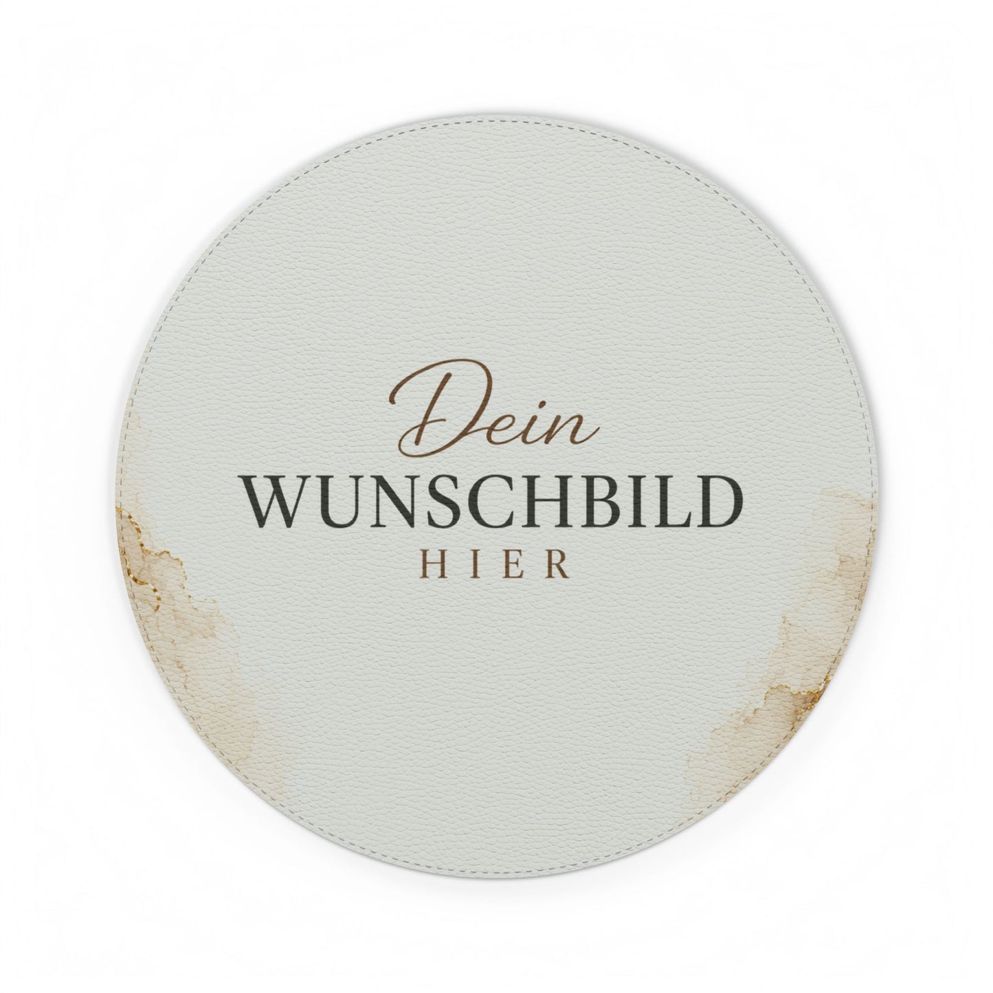 PU Leather Mouse Mat - Personalized Elegant Marble Desk Mousepad (Dein Wunschbild Hier)