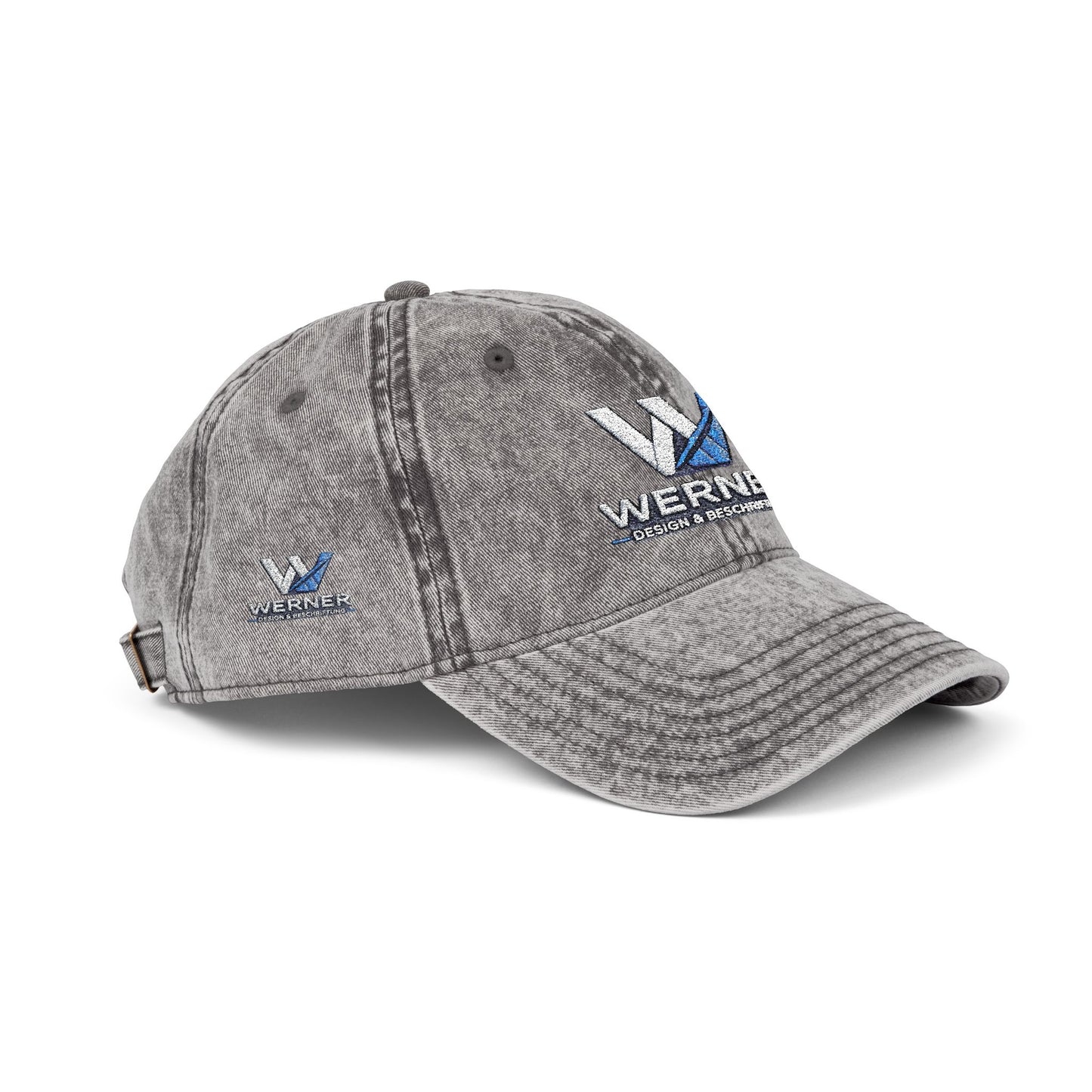 Vintage Embroidered Cap — Werner Logo Distressed Dad Hat