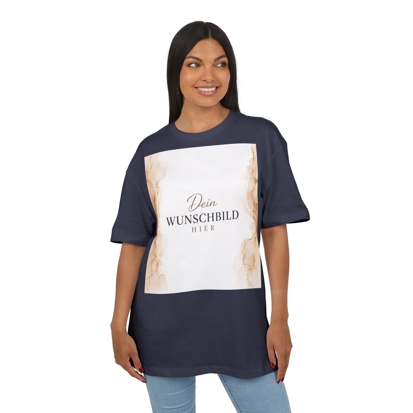 Personalisiertes Oversized T-Shirt mit eigenem Wunschbild