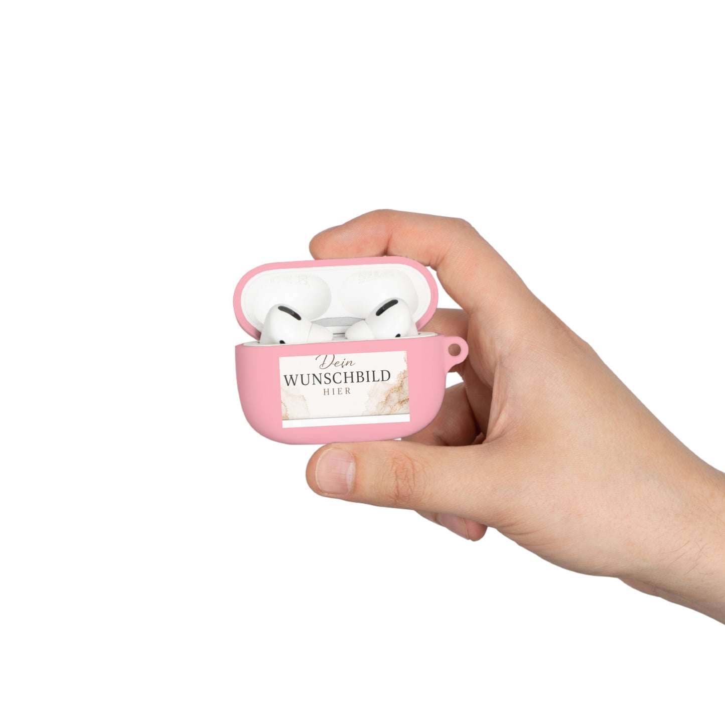 Custom Photo AirPods Case Cover — Personalized "Dein Wunschbild Hier" Design