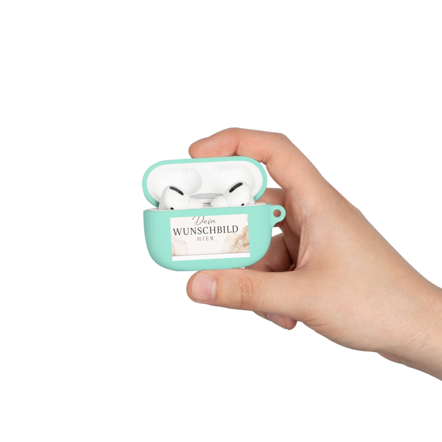 Custom Photo AirPods Case Cover — Personalized "Dein Wunschbild Hier" Design