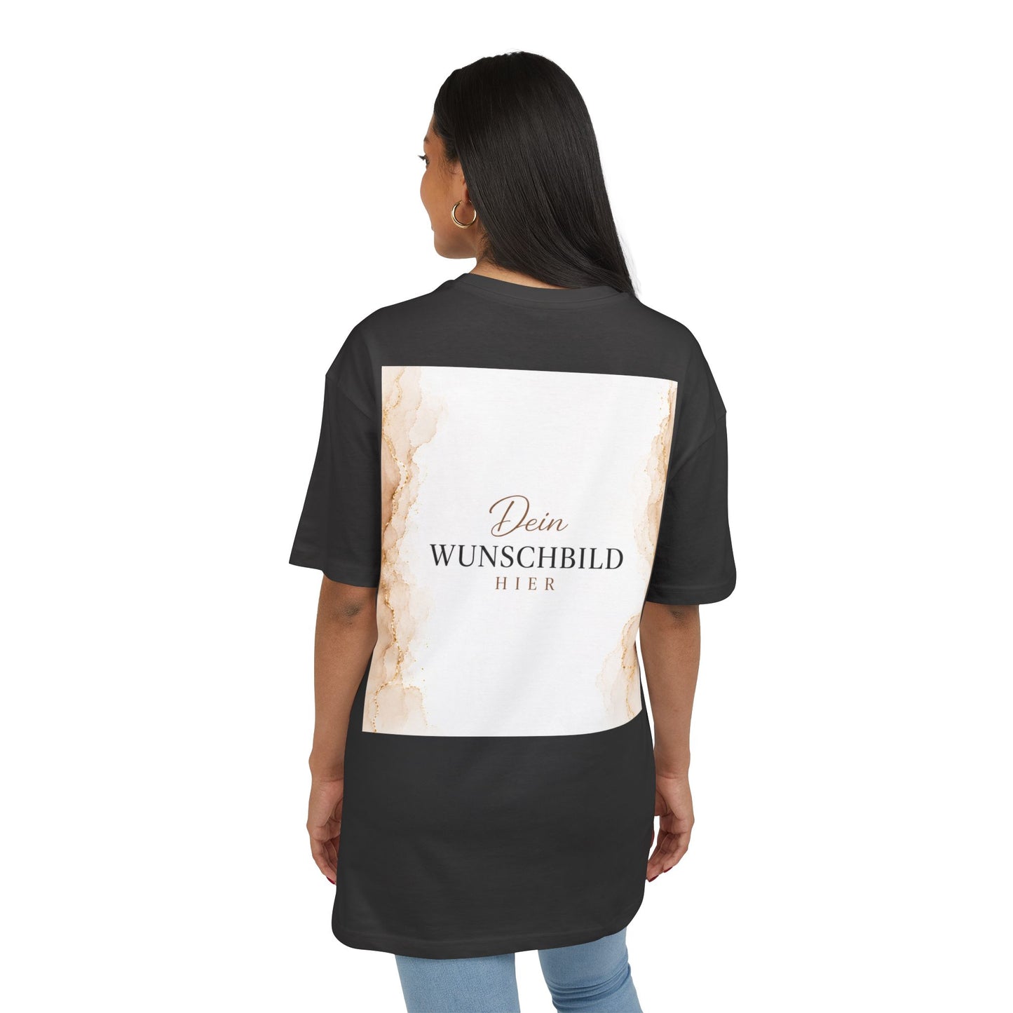 Personalisiertes Oversized T-Shirt mit eigenem Wunschbild