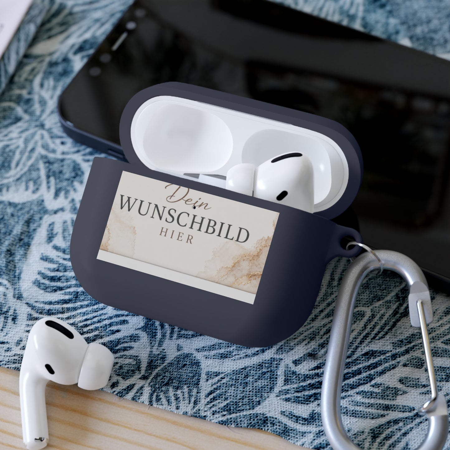Custom Photo AirPods Case Cover — Personalized "Dein Wunschbild Hier" Design