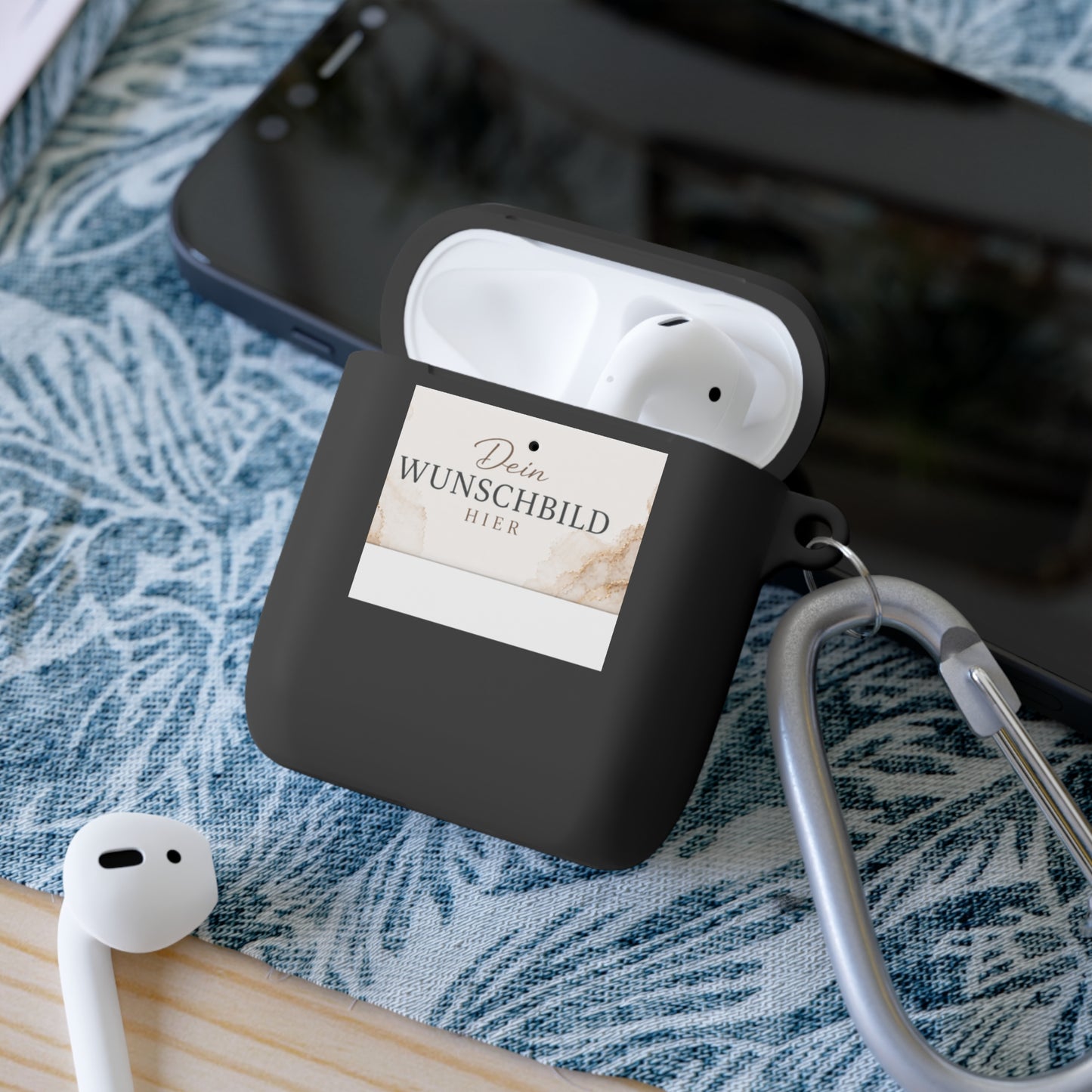 Custom Photo AirPods Case Cover — Personalized "Dein Wunschbild Hier" Design