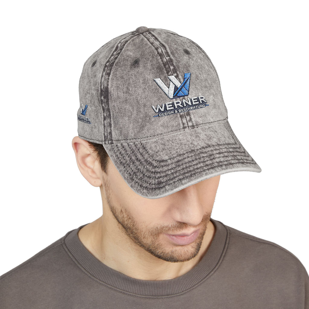 Vintage Embroidered Cap — Werner Logo Distressed Dad Hat