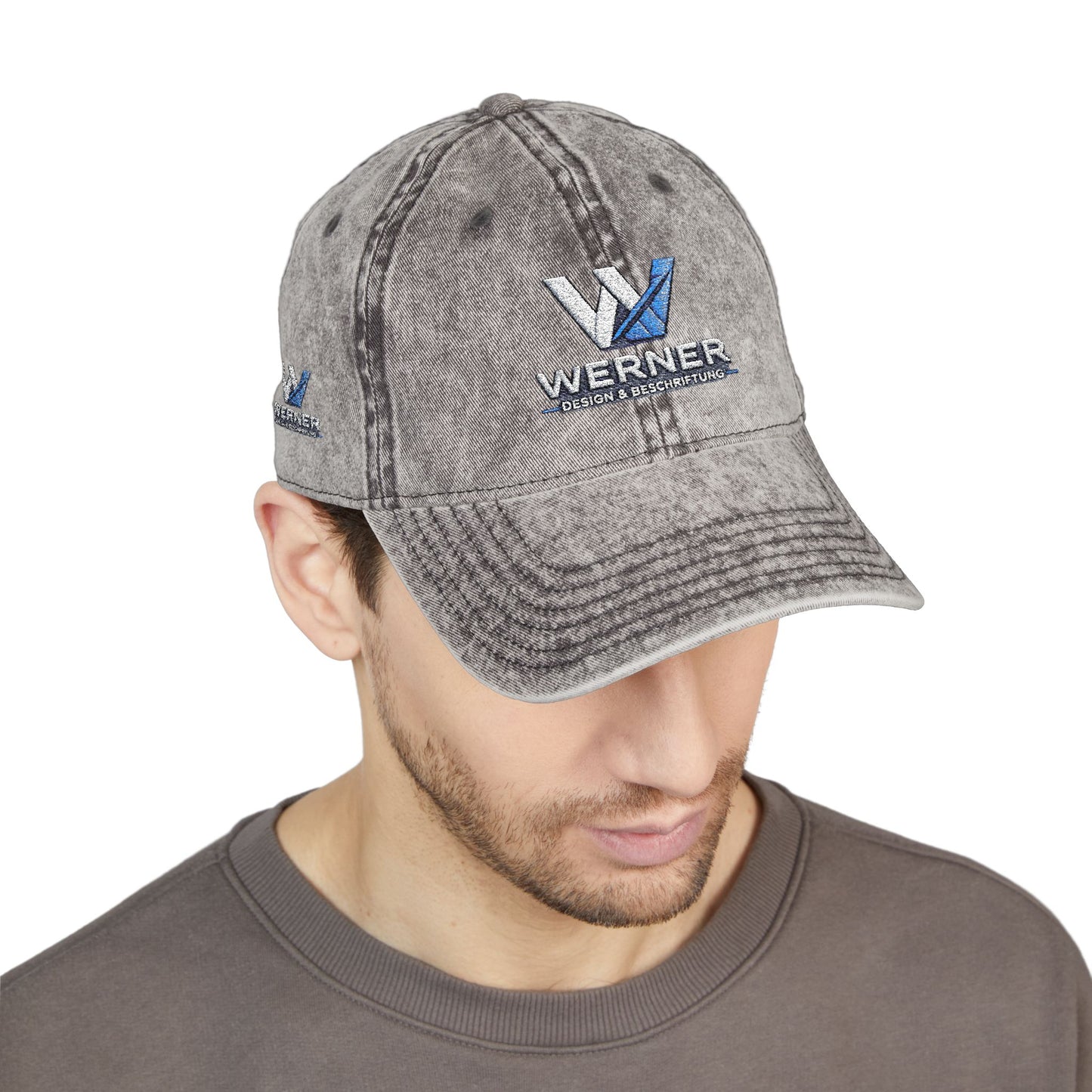 Vintage Embroidered Cap — Werner Logo Distressed Dad Hat