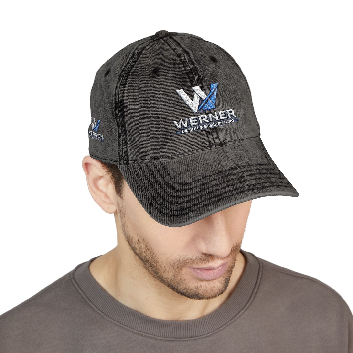 Vintage Embroidered Cap — Werner Logo Distressed Dad Hat