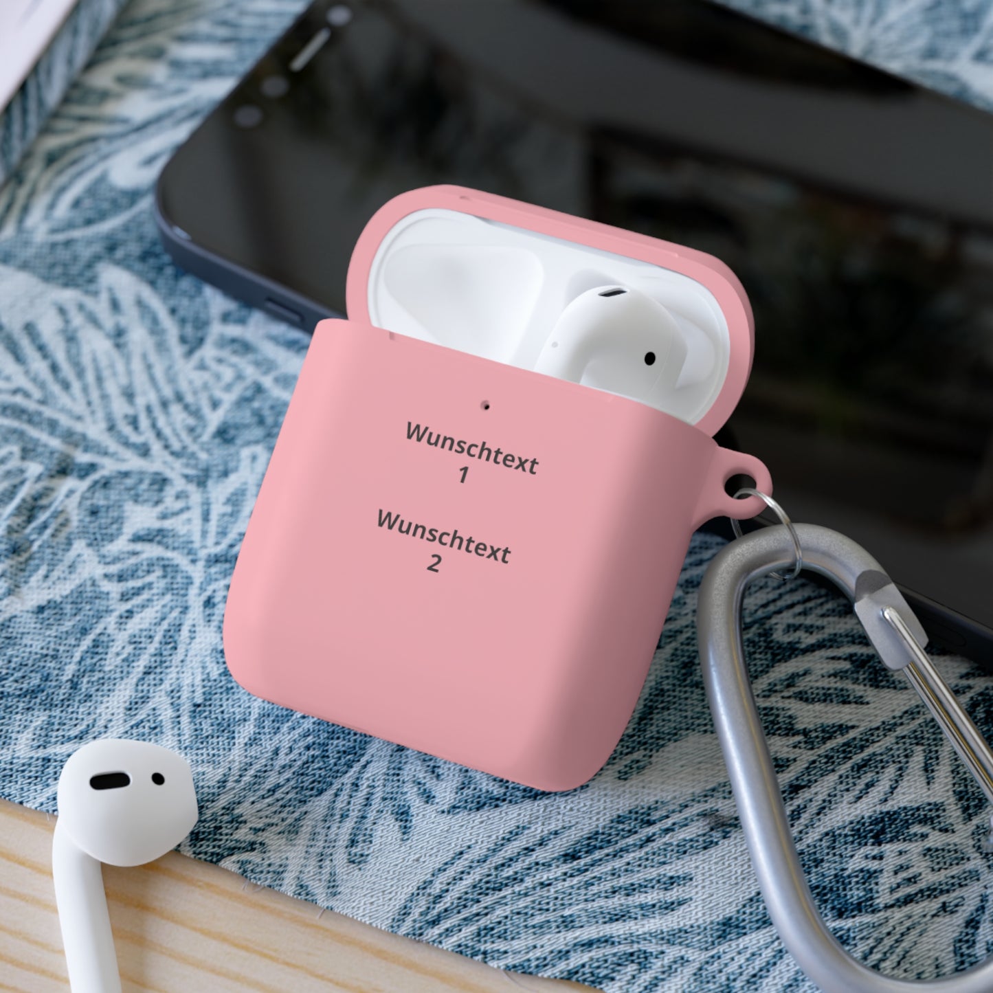 Personalisierte AirPods Hülle mit Wunschtext