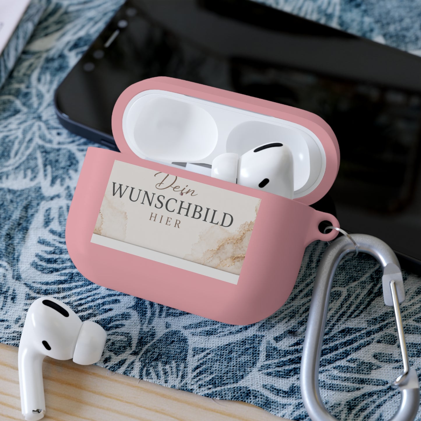 Custom Photo AirPods Case Cover — Personalized "Dein Wunschbild Hier" Design