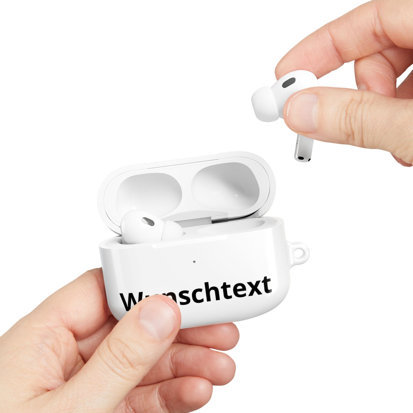 Personalisierte AirPods Hülle mit Wunschtext