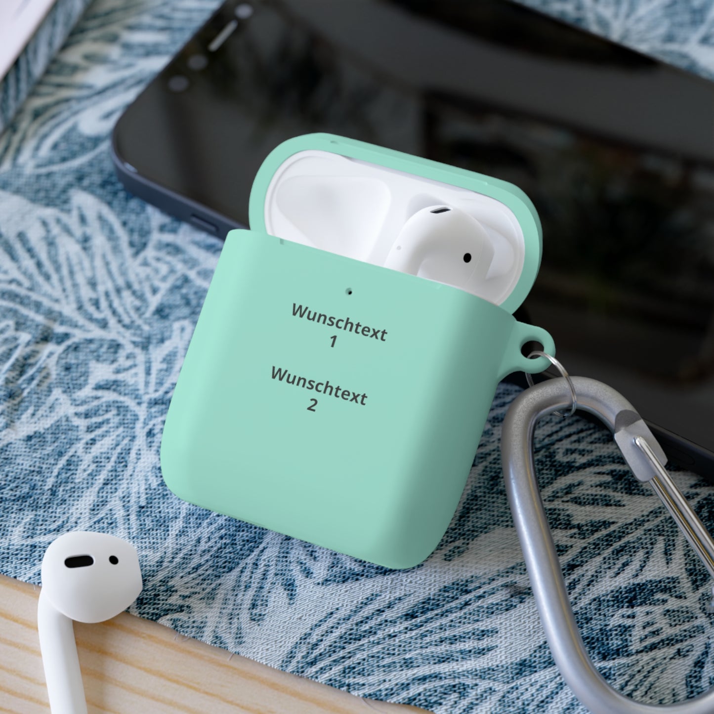 Personalisierte AirPods Hülle mit Wunschtext