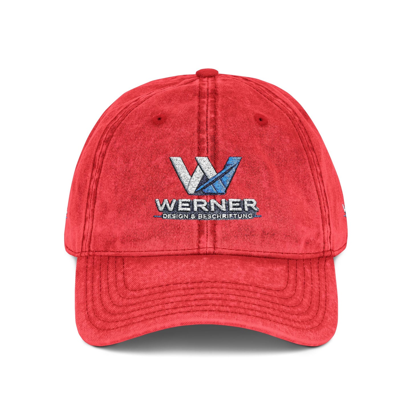 Vintage Embroidered Cap — Werner Logo Distressed Dad Hat