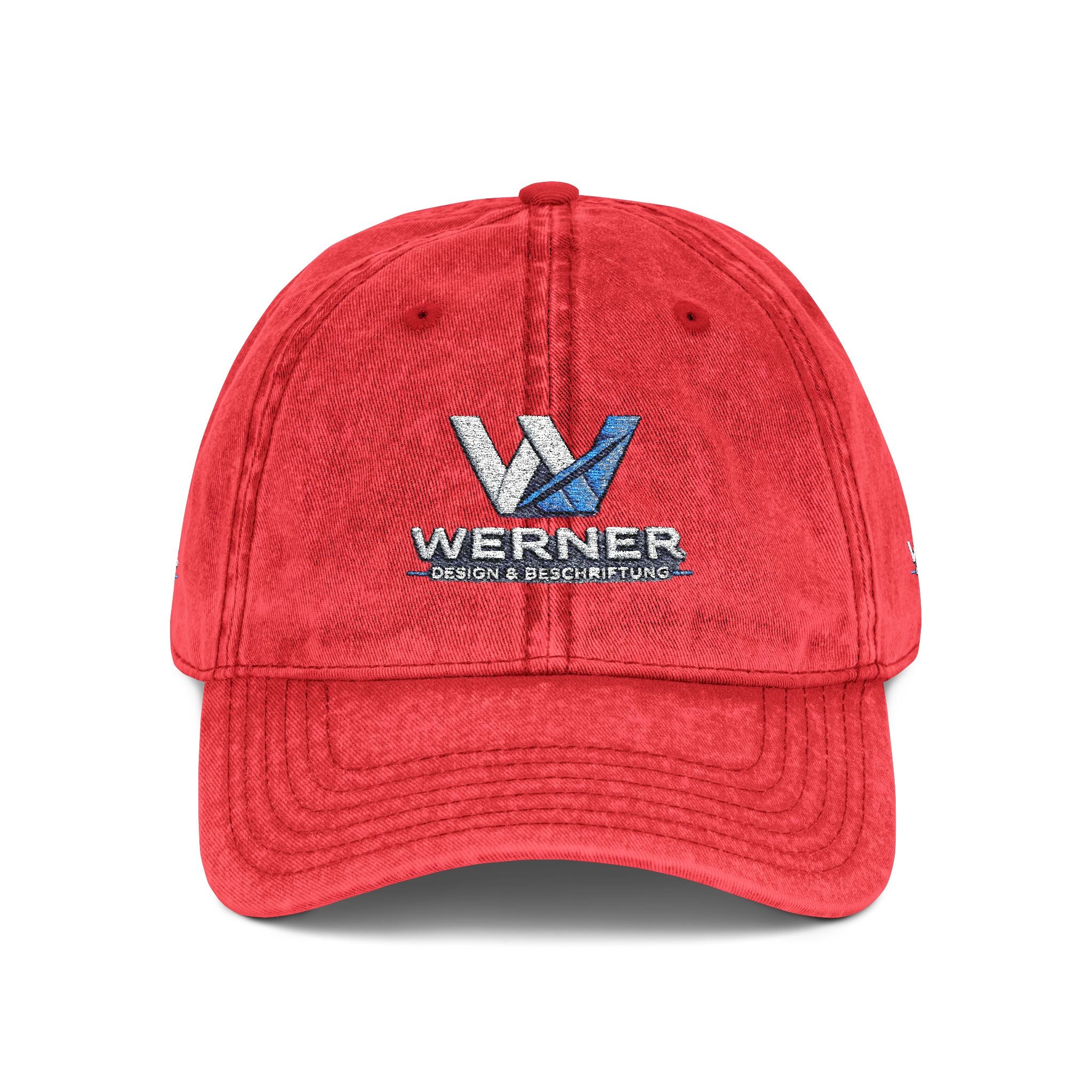 Vintage Embroidered Cap — Werner Logo Distressed Dad Hat