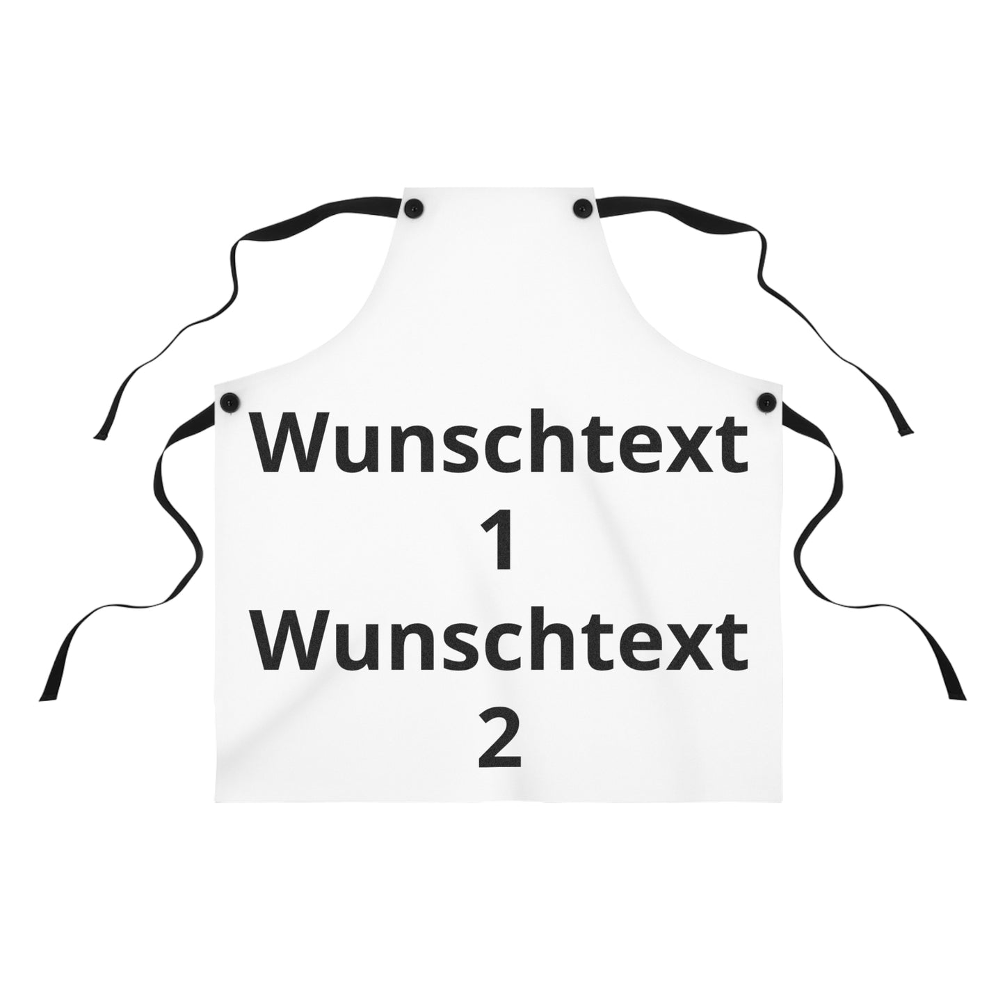 Custom Text Apron — Personalized Kitchen Bib for Cooking, Baking & BBQ