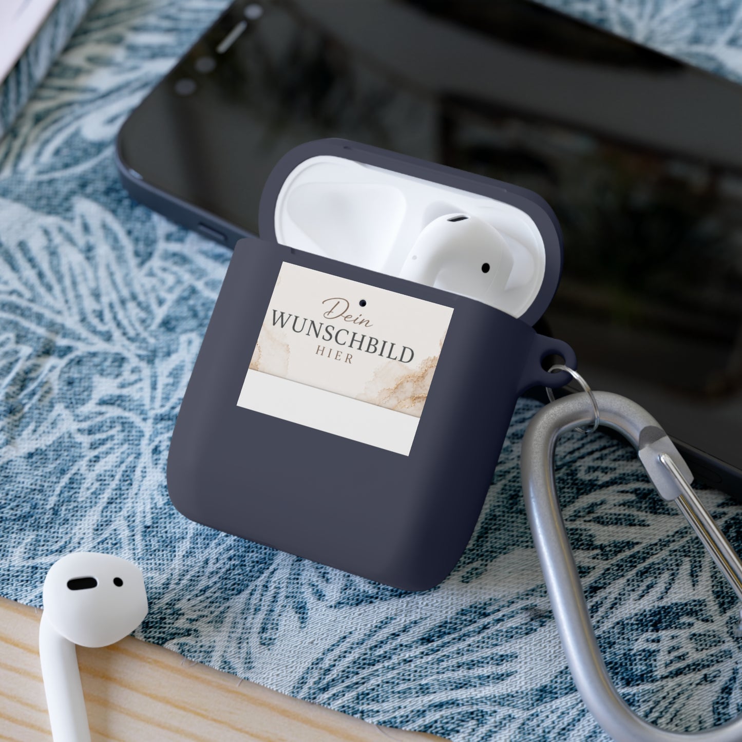 Custom Photo AirPods Case Cover — Personalized "Dein Wunschbild Hier" Design