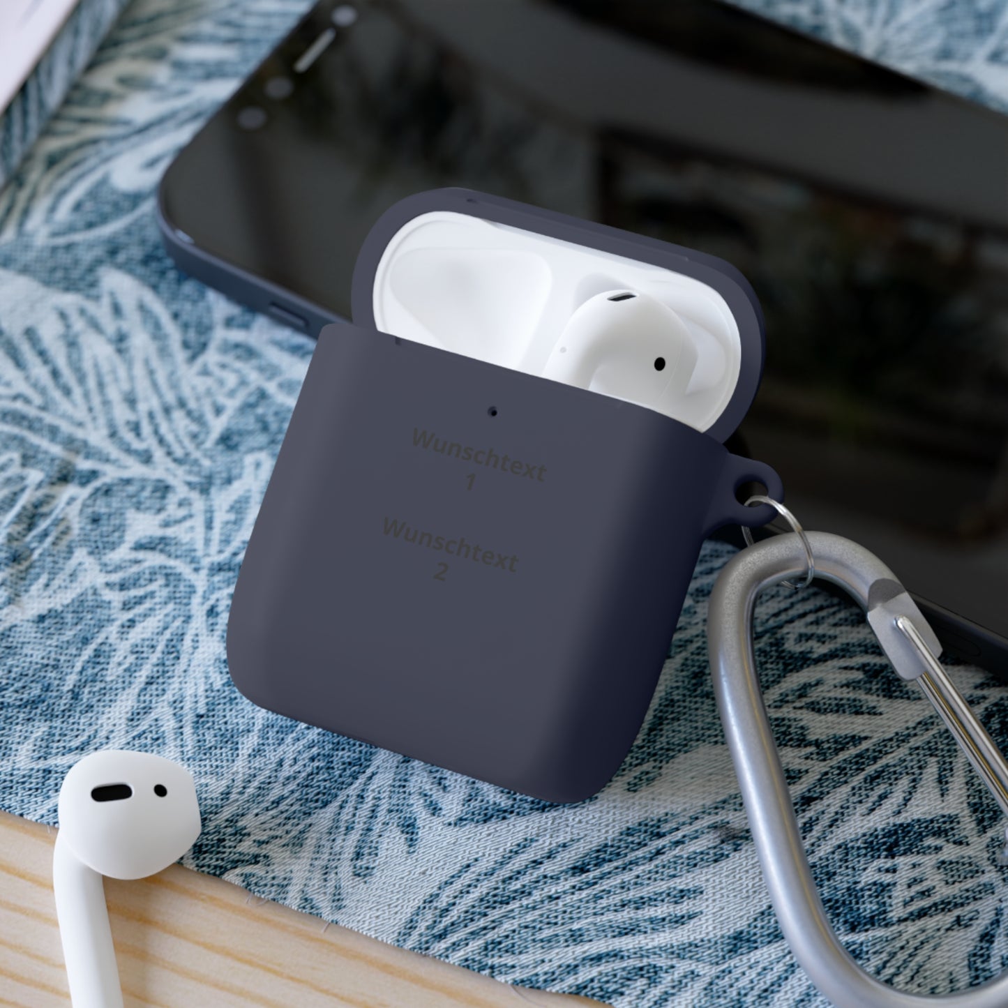 Personalisierte AirPods Hülle mit Wunschtext