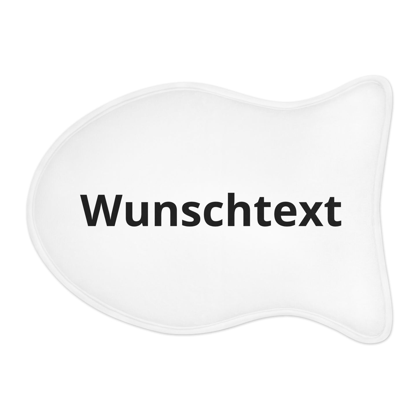 Personalized Pet Feeding Mat — Custom 'Wunschtext' Bone-Shaped Placemat for Dogs & Cats