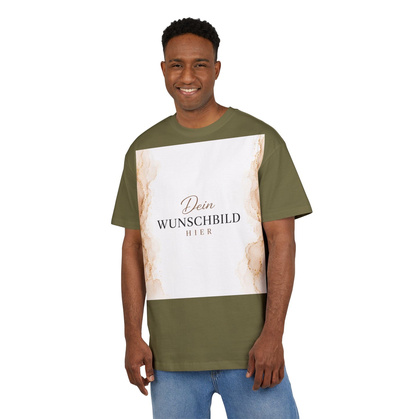 Personalisiertes Oversized T-Shirt mit eigenem Wunschbild